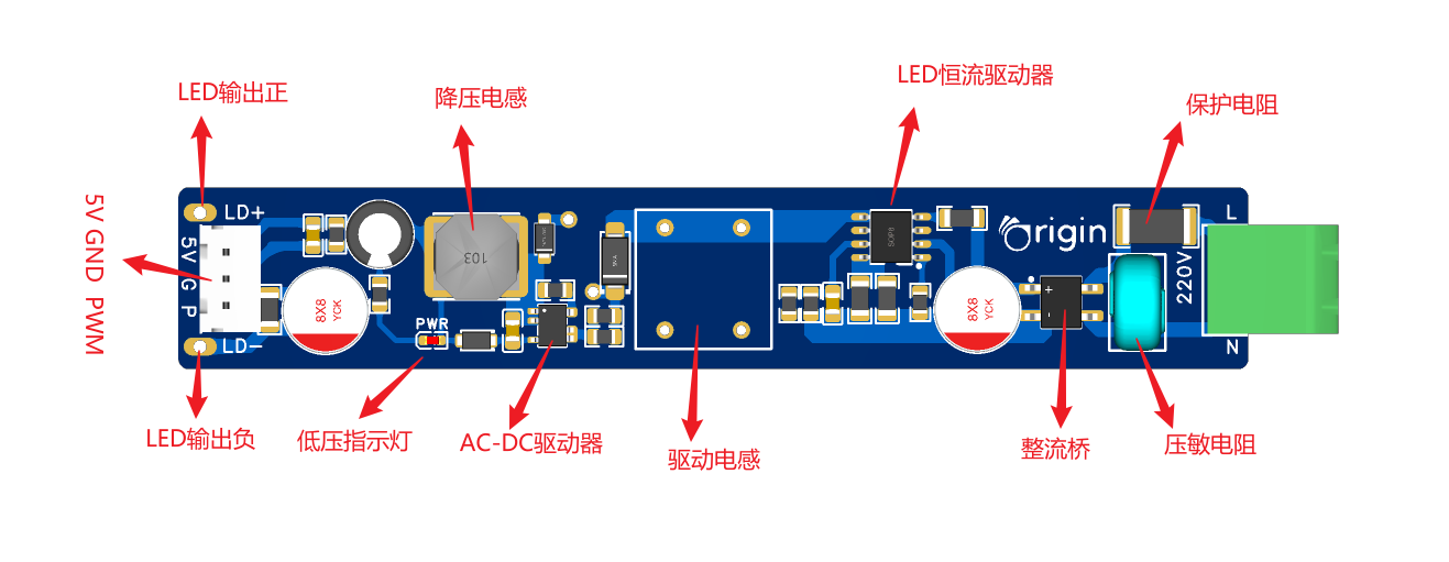 通用型高压LED驱动器硬件项目图1