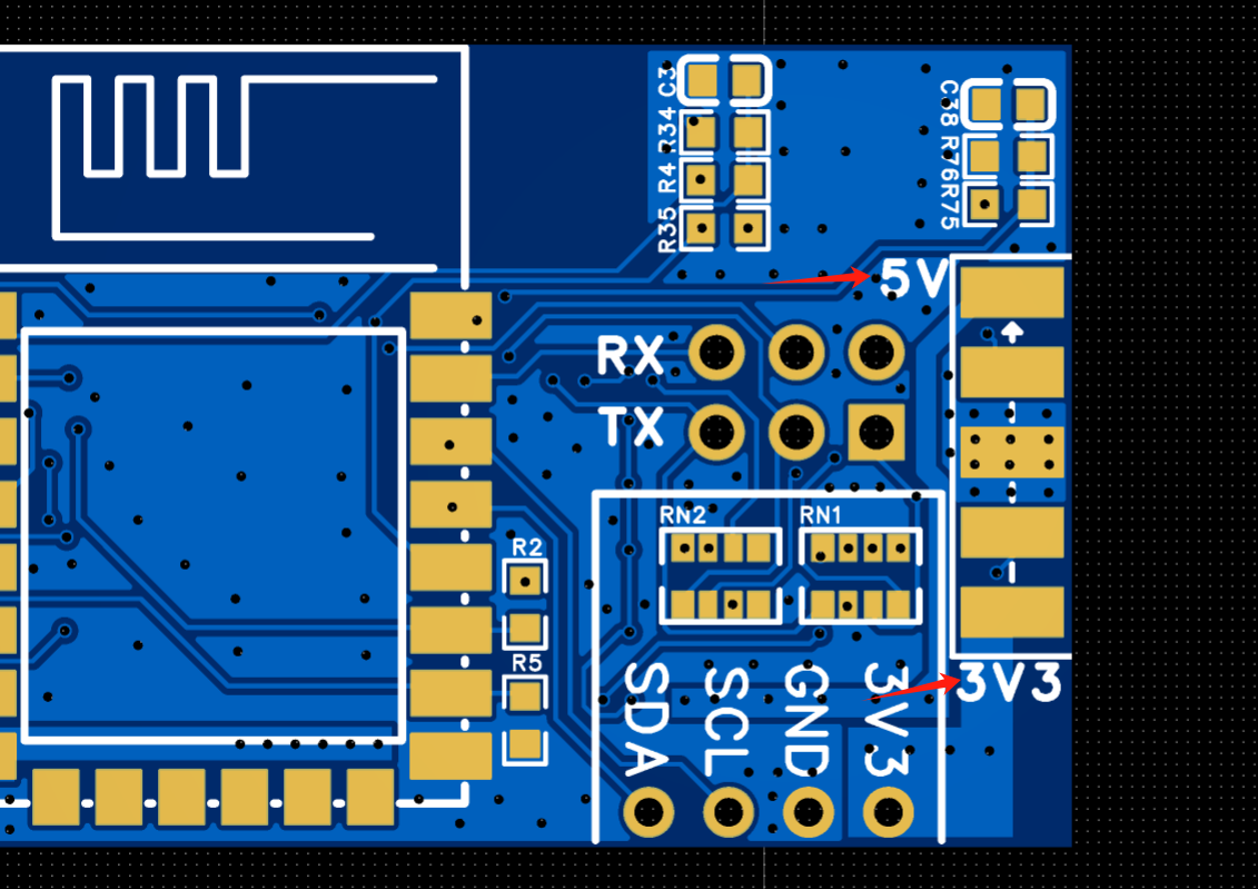 ESP8266无线串口模块硬件项目图2