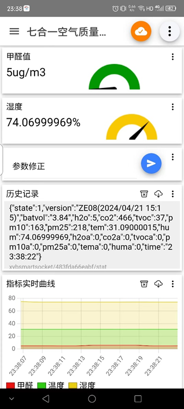 WIFI七合一空气质量检测(含甲醛)硬件项目图1