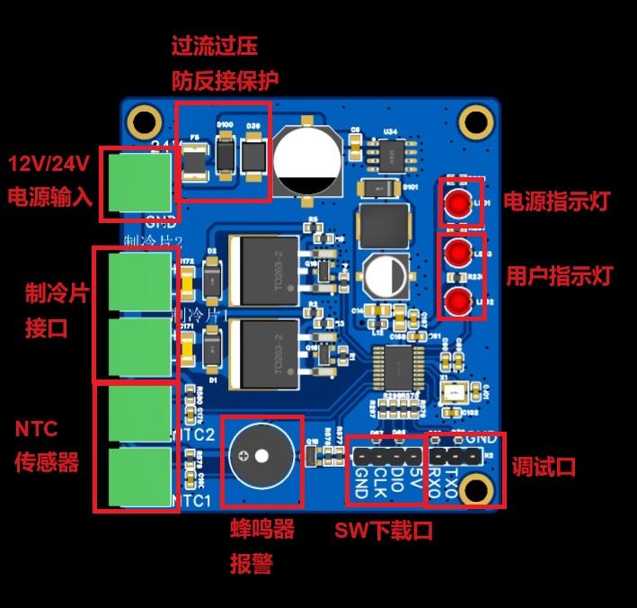 试剂制冷保鲜控制模块硬件项目图1