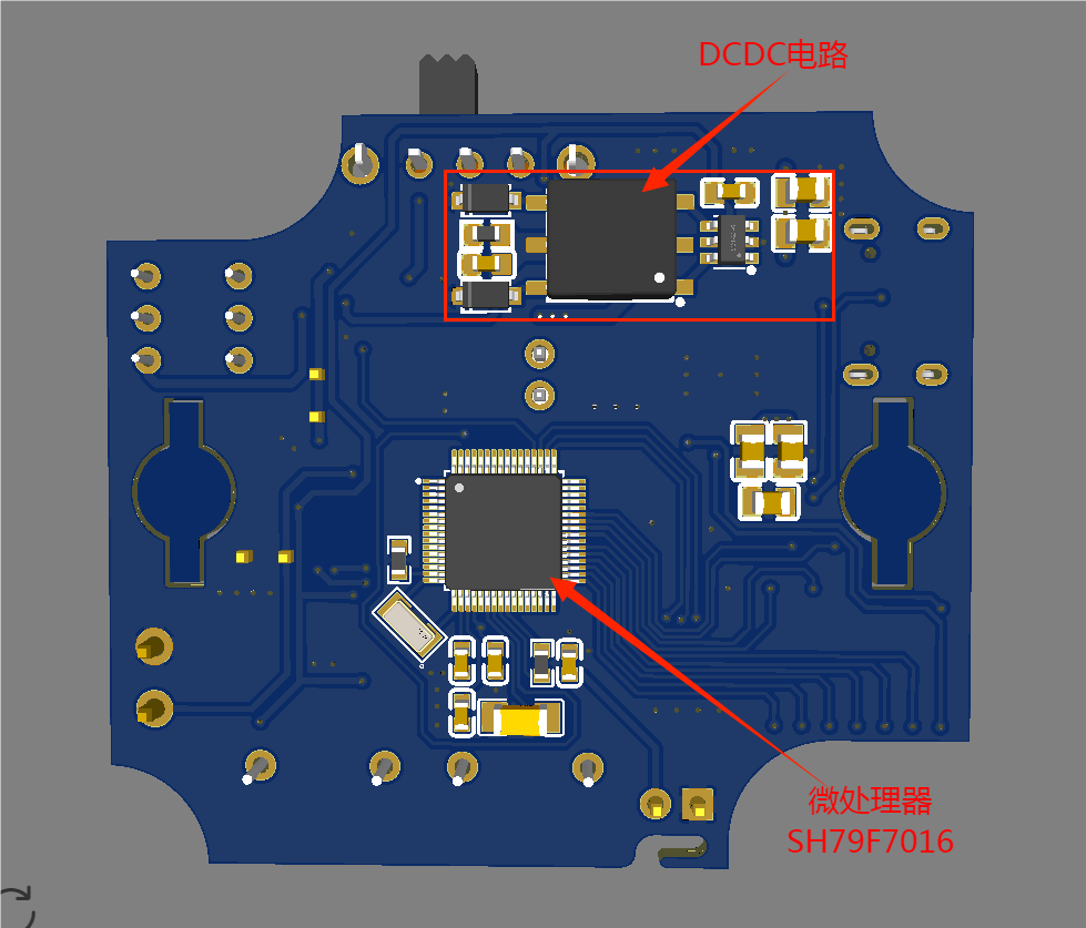 基于SH79F的3.3V纽扣电池测试仪硬件项目图2