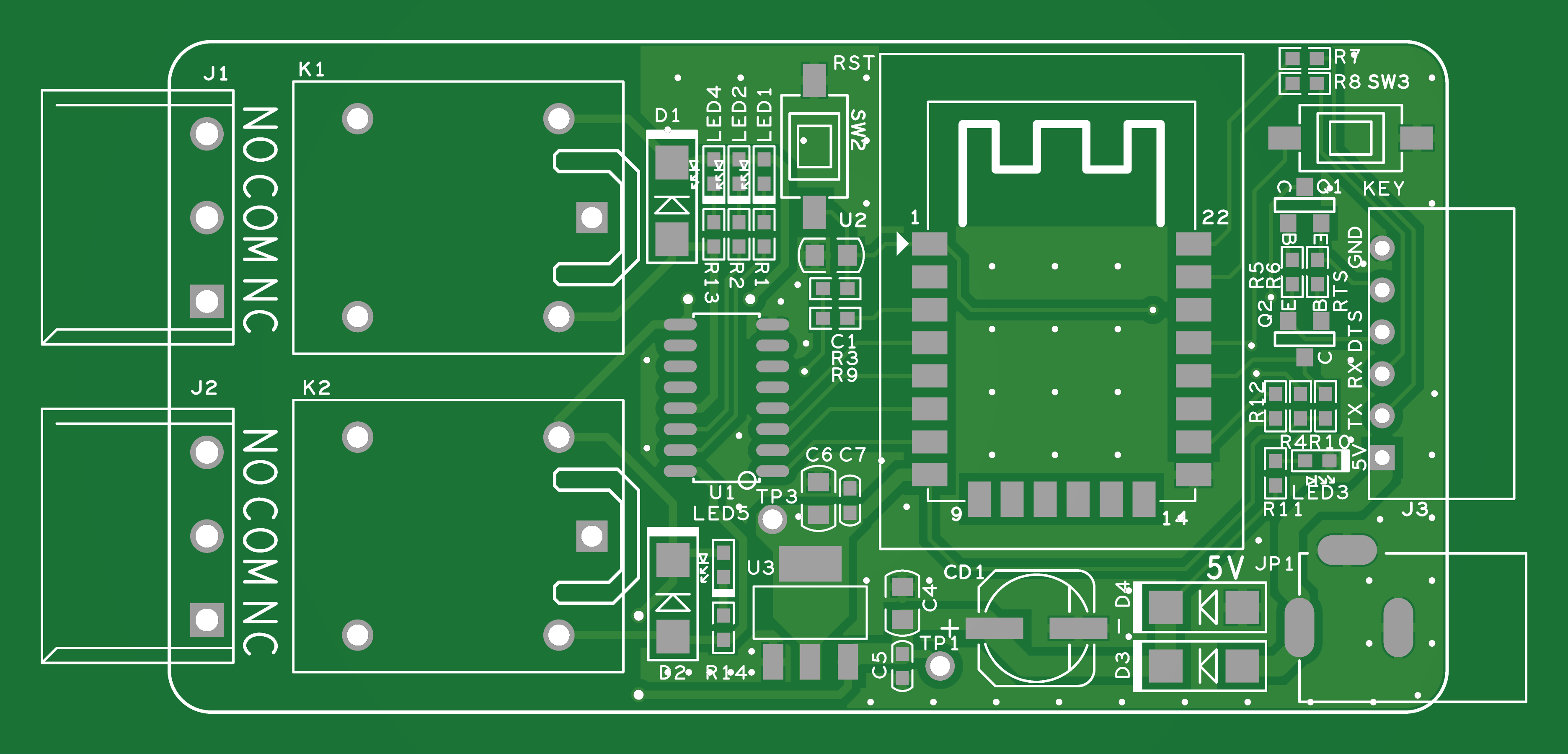 ESP12F智能家居继电器模块PCB设计原理图1