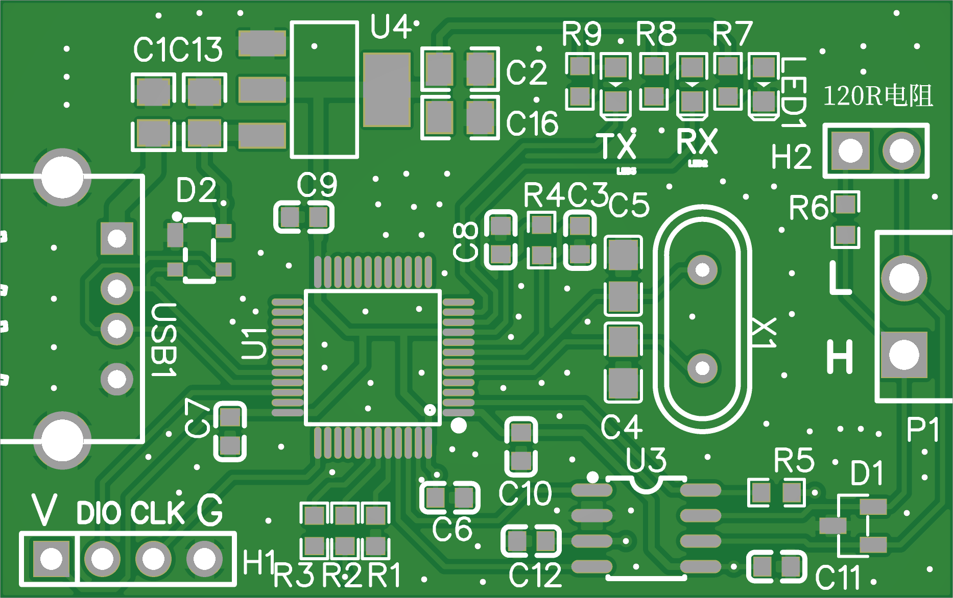 USB转CAN调试器PCB设计原理图1