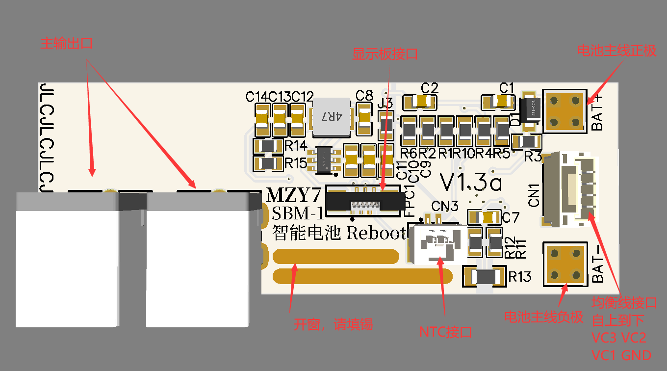 智能电池套件SBM-1Z（一）计量主板硬件项目图1