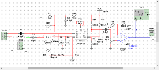 振幅调制器的设计（含仿真）硬件项目图7