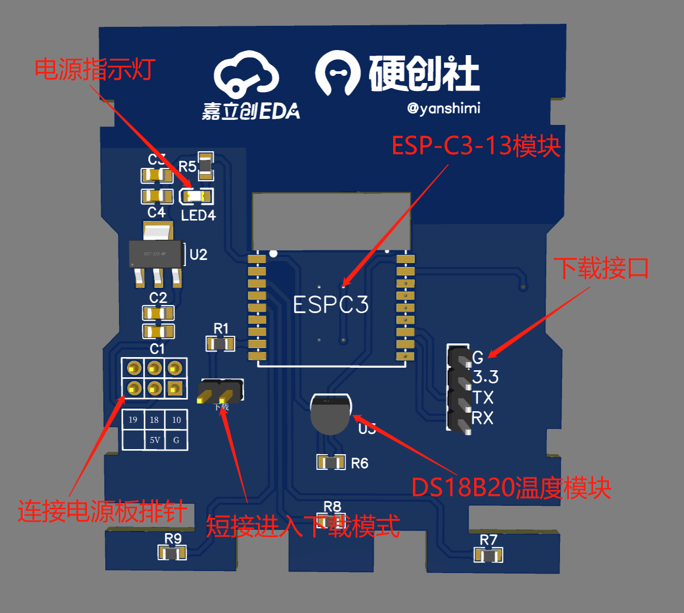 【智能家居】86型智能开关-控制板硬件项目图1