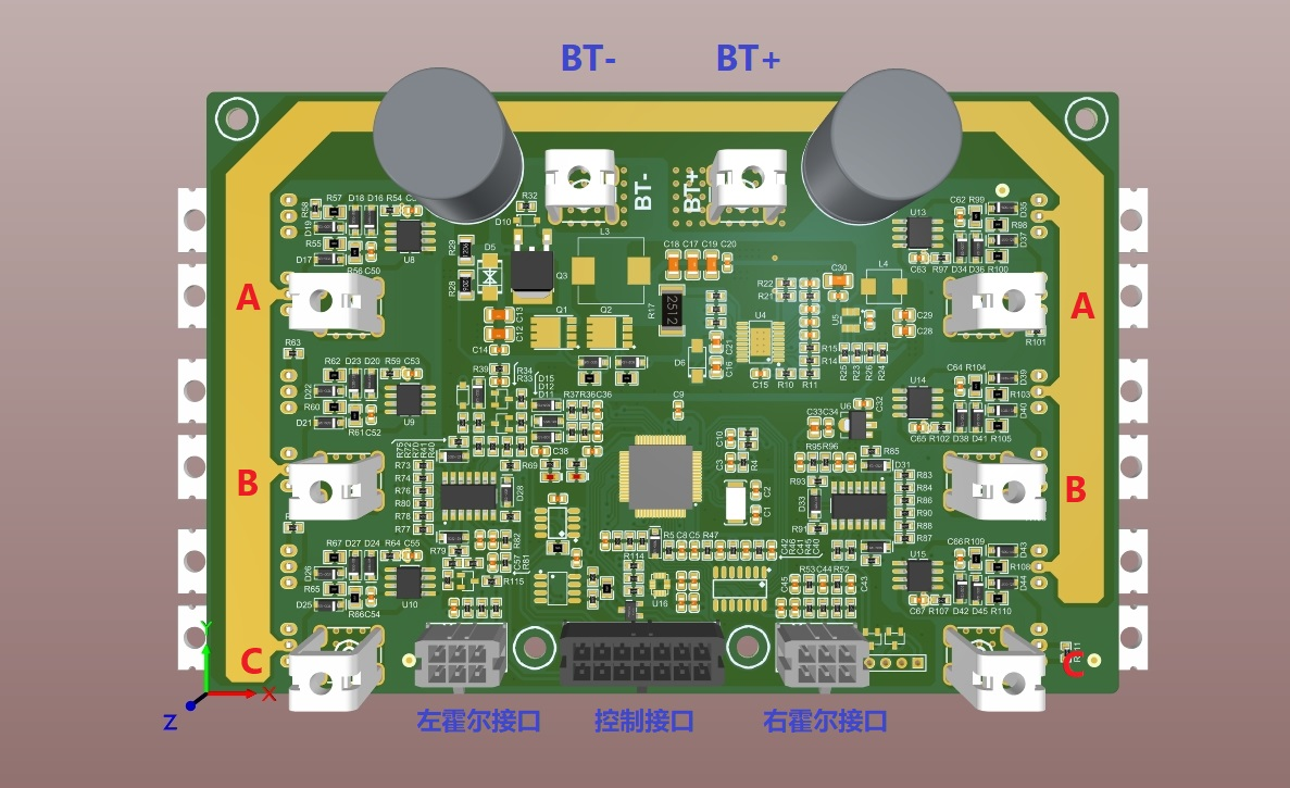 双驱动无刷电机控制器（A款）硬件项目图1
