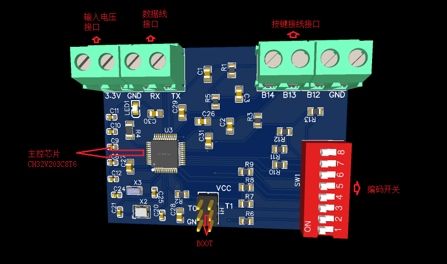机械手控制板（二）信号板硬件项目图1