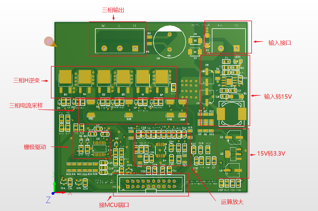 BLDC无刷电机电路板（驱动板）二硬件项目图1