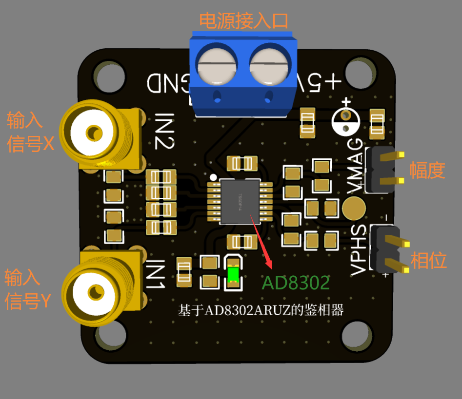 AD8302鉴幅鉴相器硬件项目图1