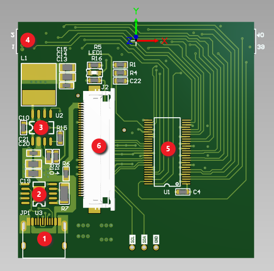 DPI(RGB接口)转LVDS扩展板硬件项目图2