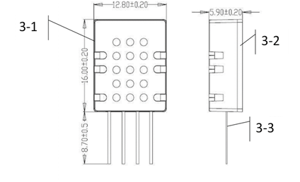 数字温湿度传感器模块硬件项目图1