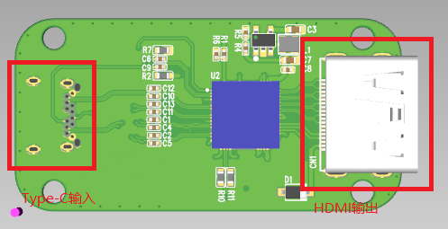 TYPEC转HDMI信号转换器硬件项目图1
