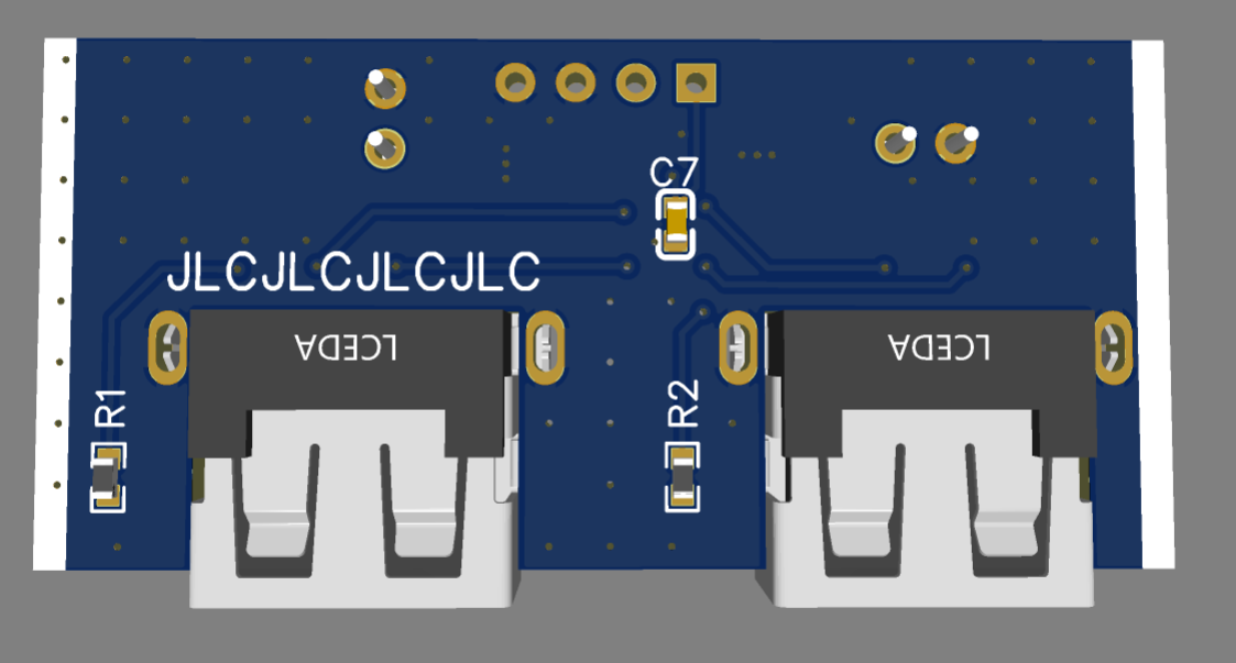 5V8A多口USB桌面充电坞（二）子板硬件项目图2