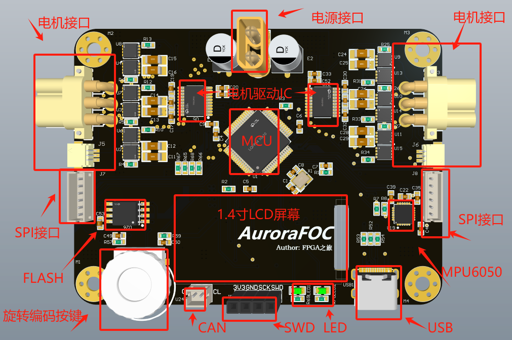 AuroraFOC硬件项目图1