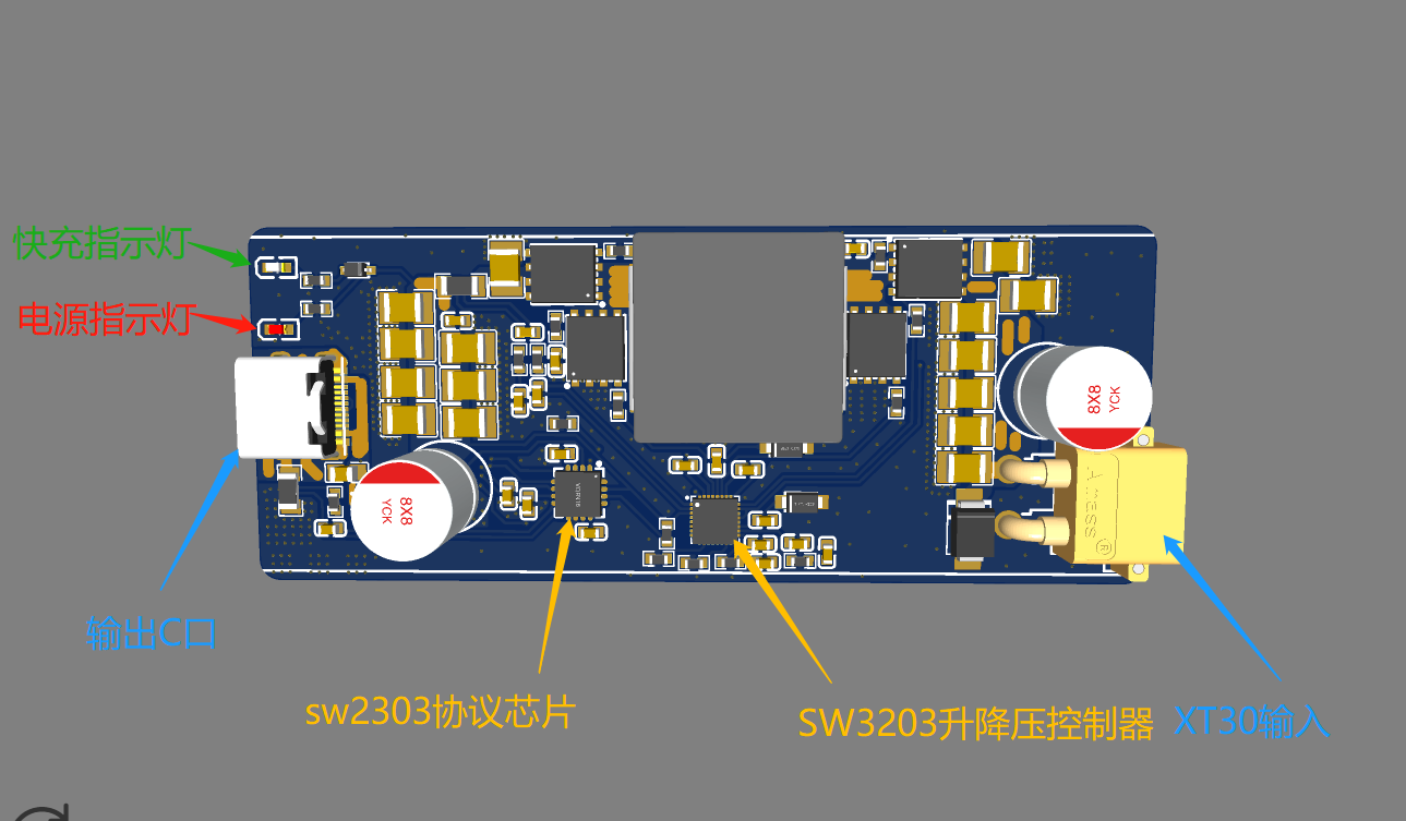 PD100瓦 升降压充电器硬件项目图1